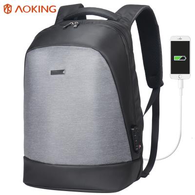 China With USB bagpack Aoking men travel smart waterproof laptop backpack anti theft laptop backpack anti theft for sale