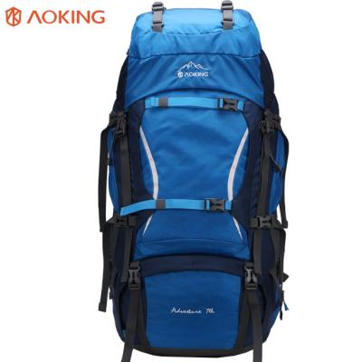 China Factory waterproof cheap ripstop nylon mountain backpack outdoor hiking backpack with rain cover for sale