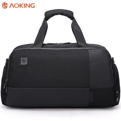 China Vintage AOKING Custom Waterproof Mens Gym Sports Travel Shoulder Duffel Bag With Shoe Compartment for sale