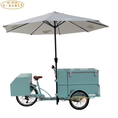 China Cargo Three Wheel Ice Cream Bicycle Wheeled Ice Cream Cart Freezer Ice Cream Bike For Sale for sale