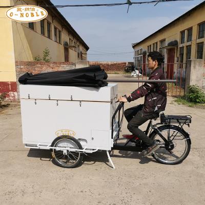 China Cargo Version Mobile Electric Ice Cream Bike With Freezer for sale