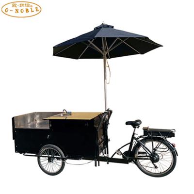 China Commercial Electric Food Bike Tricycle Street Food Catering Bike Three Wheel Vending Bike for sale