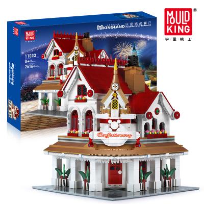 China Construction Toy MOULDKING 11003 Building Blocks Toys Paradise Corner Restaurant Building Assembled Building Block Toys for sale