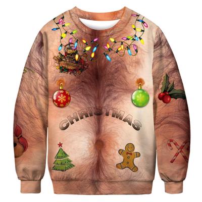 China New Fashion Cosplay Christmas QUICK DRY Clothing Plus Size Custom Print Polyester Sweatshirt for sale