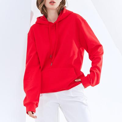 China Wholesale Plain Casual Loose High Quality Women's Anti-wrinkle Korean Fashion Hoody Hoodies and Sweatshirts for sale