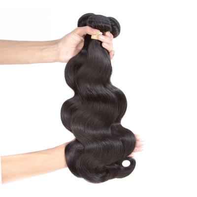 China Cheap Beautiful 11A Soft Body Wave Hair Bundles No Tangle No Shed Color 100% Natural Brazilian Hair 10