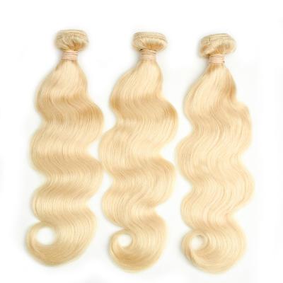 China 12A 613# Body Wave Hair Bundles No Tangle No Best Quality Cheap Shed Silky Blonde Hair Bundles Wholesale , 613 Body Wave Hair Bundles for sale