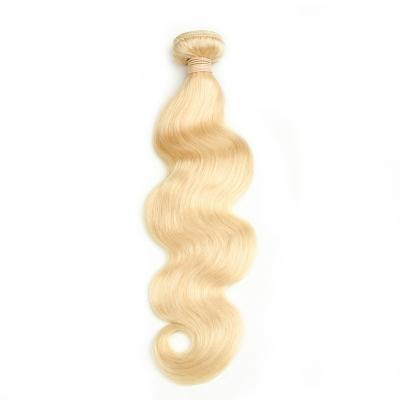 China Body Wave 12A 613# Body Wave Hair Bundles No Tangle Best Quality Cheap Shed Silky Blonde Hair Bundles Wholesale Hair 100% for sale