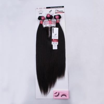 China Cheap Price Wave 11A Silky Straight Hair Bundles Ready To Ship 100% Virgin Human Hair Bundles One Bundle 3 Piece Hair Bundles With A 4*4 Lace Closure for sale