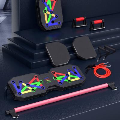 China ARMS 9 in 1 with Instruction Print Bodybuilding Fitness Exercise Men Women Lift Up Board Push Up Stands for GYM Training for sale