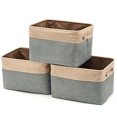 China Folding Household Items Organizer Home Foldable Storage Box Basket For Baby Clothing for sale