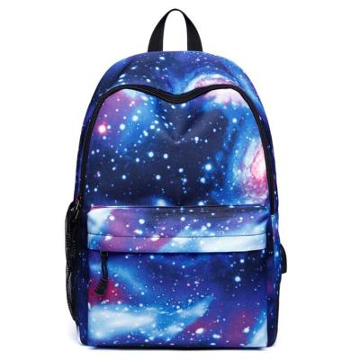 China With USB USB Backpack Filling Travel Starry Sky Outdoor Kids School Bags Girl School Bags Boys for sale