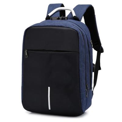 China With new anti-theft USB computer bag business bag usb with lock travel computer laptop backpack for sale