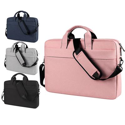 China Cheap Oxford And Polyester Laptop Bags And Covers PU 15 Inch Leather Laptop Bag For Men Ladies Women for sale