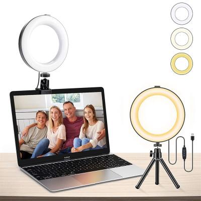 China 6/8/10/12/18/21 Inch USB PORTABLE Beauty Studio Photo Circle Dimmable LED Selfie Ring Light with Tripod Stand for sale