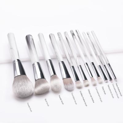 China Angular Blush High Quality Makeup Beauty Brush Set Cosmetic Wooden Handle Makeup Brush Kit for sale