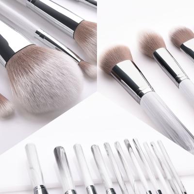 China Angular blush new design marble brush maquillaje makeup brush set for sale