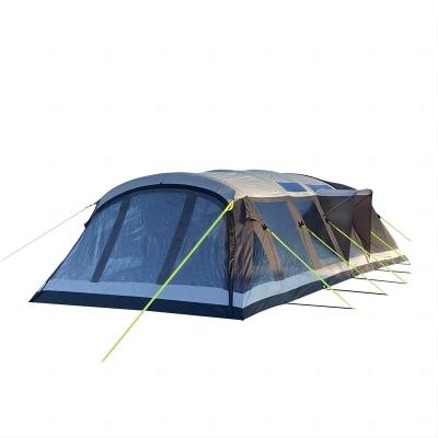 China Extended type 6-8 people double-layer outdoor camping stormproof quick open inflatable tent for sale