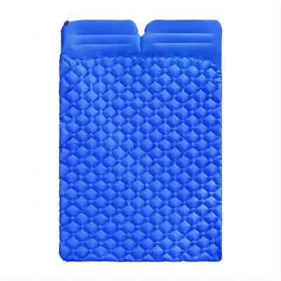 China Camping Foldable Outdoor Portable Automatic Inflatable Double Sleeping Moisture Proof Mat for sale