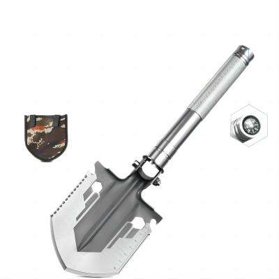 China Outdoor Shovel RV Folding Manganese Steel Engineer Multifunction Camping Shovel for sale