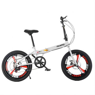 China Aluminum Alloy Adult folding bike ultra-light portable wholesale student bike disc brake variable speed mobility scooter 20 Inch for sale