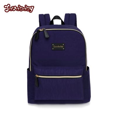 China 100% Polyester Eco-friendly Cheap Baby Backpack Diaper Bag Changing Navy Colors for sale