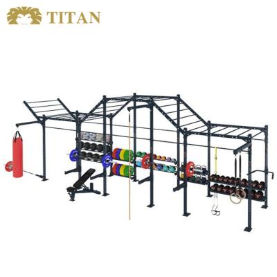 China Multifunctional Adjustment Cross Training Free Standing GYM Pull Up Adjustment Station Cross Training Rig Rack for sale