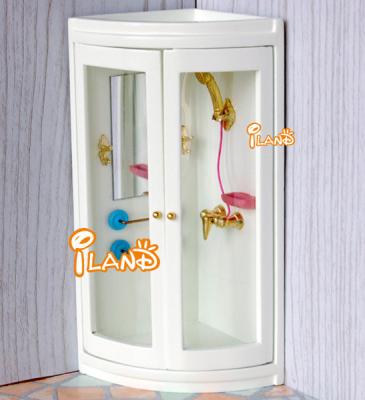 China DIY TOY 1:12 Dollhouse Bathroom Shower Room Showerbox Iland Miniature for sale