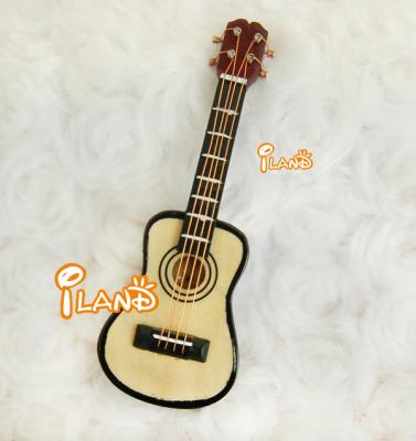 China art & Collectible Dolls House Miniature Guitar HE006 Musical Instrument Model Mini for sale