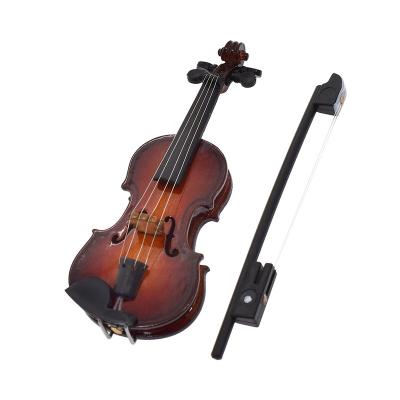 China Wooden Violin HE007 Iland Mini Miniatures Dolls House Musical Instrument Model for sale