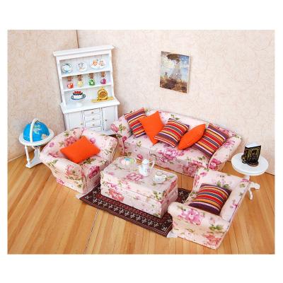 China art & Doll's Room Collectable Living Room Set/3 Mini Furniture Sofa Set WL069 for sale