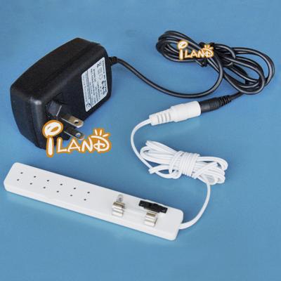 China Toy Dollhouse Miniature Lamp Receptacle Power Tape and Transformer Mini Electronic Transformer LA004F for sale