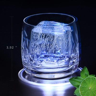 China Viable Cup Mat Acrylic Coaster Cocktail Drinks Cup Decoration LED Vase Glow Coaster LED Bottle Light Stickers Festival Nightclub Bar Party for sale