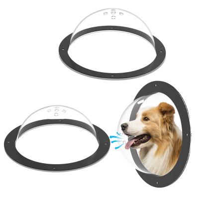 China Viable Barrier Window, Clear Pet Dome View with Air Holes, Acrylic Bubble Peek Window Playground Doggie Dog Safe Window Barrier for sale