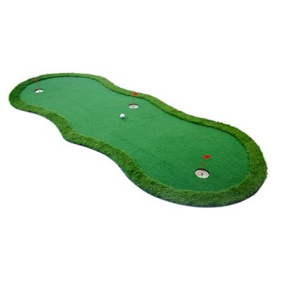 China Portable Customized Indoor Outdoor Mini Golf Green Mini Golf Course Trainer Golf Putting Green Mat 1mx3m Or Custom for sale