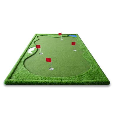 China Portable Customized Indoor Outdoor Outdoor Mat 1mx3m Mini Golf Green Mini Golf Course Trainer Golf Putting Green for sale