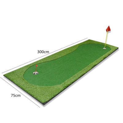 China artificial grass & Mat Custom Mini Golf Putting Green Anti-Slip Mat EVA Foam Bottom Manufacturer Portable Golf Putting Green Practice Course for sale