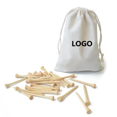 China wooden & Custom Bamboo Golf Tees Bag Pocket Promotional Golf Club Tote Bag Tees Rack Wood Bamboo Golf Tees for sale