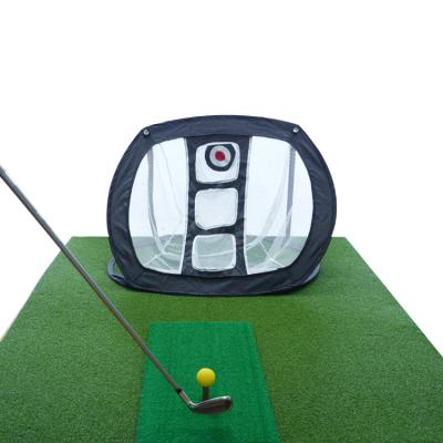 China Used for golf practice/putting/chipping practice and training. Factory OEM Golf Net Custom Indoor Outdoor Practice Swing Net Portable Pop Up Golf Chipping Net for sale