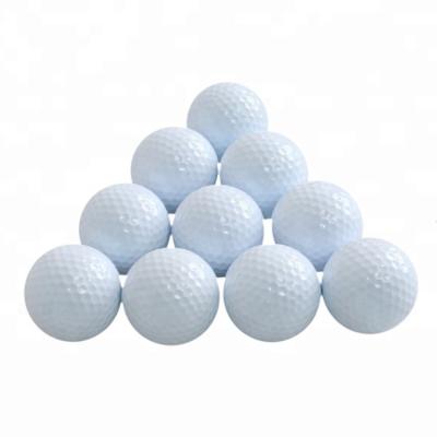 China Wholesale Custom Logo 2 Layers Golf Ball Surlyn 2 Piece Practice Golf Balls For Golf Driving Range 42.6-42.8mm for sale