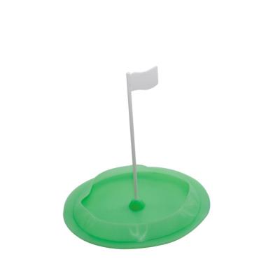 China Used For Golf Putting Practice Dropshipping New Design Silicone Portable Golf Hole Cup Putting Practice Golf Putting Cup With Flag for sale