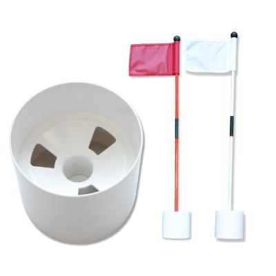 China Practice Scope China Made Mini Practice White Plastic Hole Golf Putting Cup For Practice Golf Putting for sale