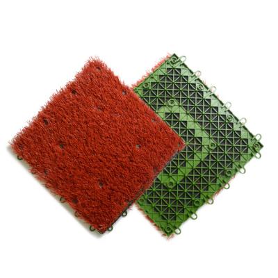 China Outdoor Indoor Decoration Landscaping Hot Sale Durable Synthetic Golf Tee Course Artificial Grass Tile for sale