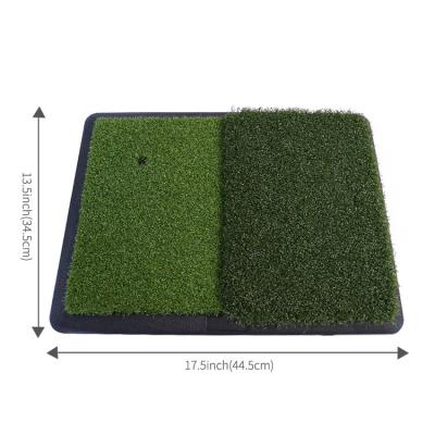 China Velvet Turf & Wholesale Factory Rubber Base Swing 3D Practice Range Grass Mini Training Practice Hitting Golf Mat for sale