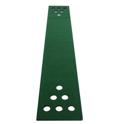 China Velvet Turf & Rubber Base Manufacturer Direct Selling Portable Indoor Outdoor Green Professional Practice Golf Putting Mats for sale