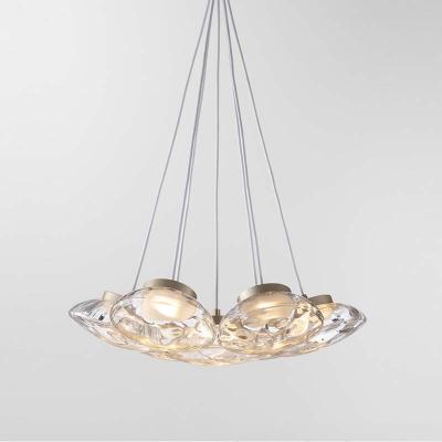 China Modern light luxury simple post-modern bedside personality restaurant creative glass chandelier for sale