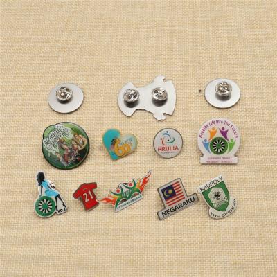 China Custom Europe Metal Epoxy Resin Pins With Printing Logo for sale