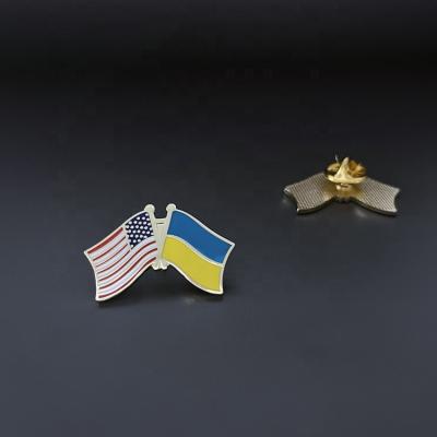 China Europe factory sale America flag enamel pins with cheap price for sale