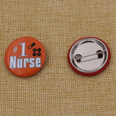 China Europe Factory Sale Custom Nurse Tin Bottom Badge for sale