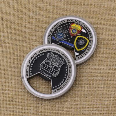 China Europe Custom Your Own Design Soft Enamel Silver US Army Bottle Opener Challenge Coin for sale